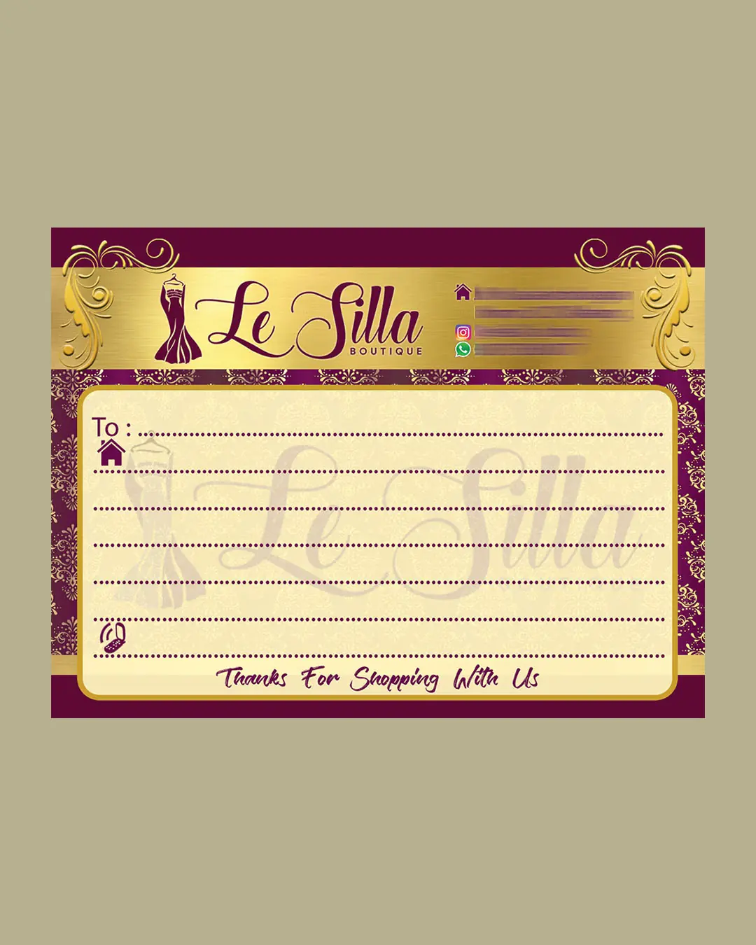 Portofolio Desain Label Pengiriman 02