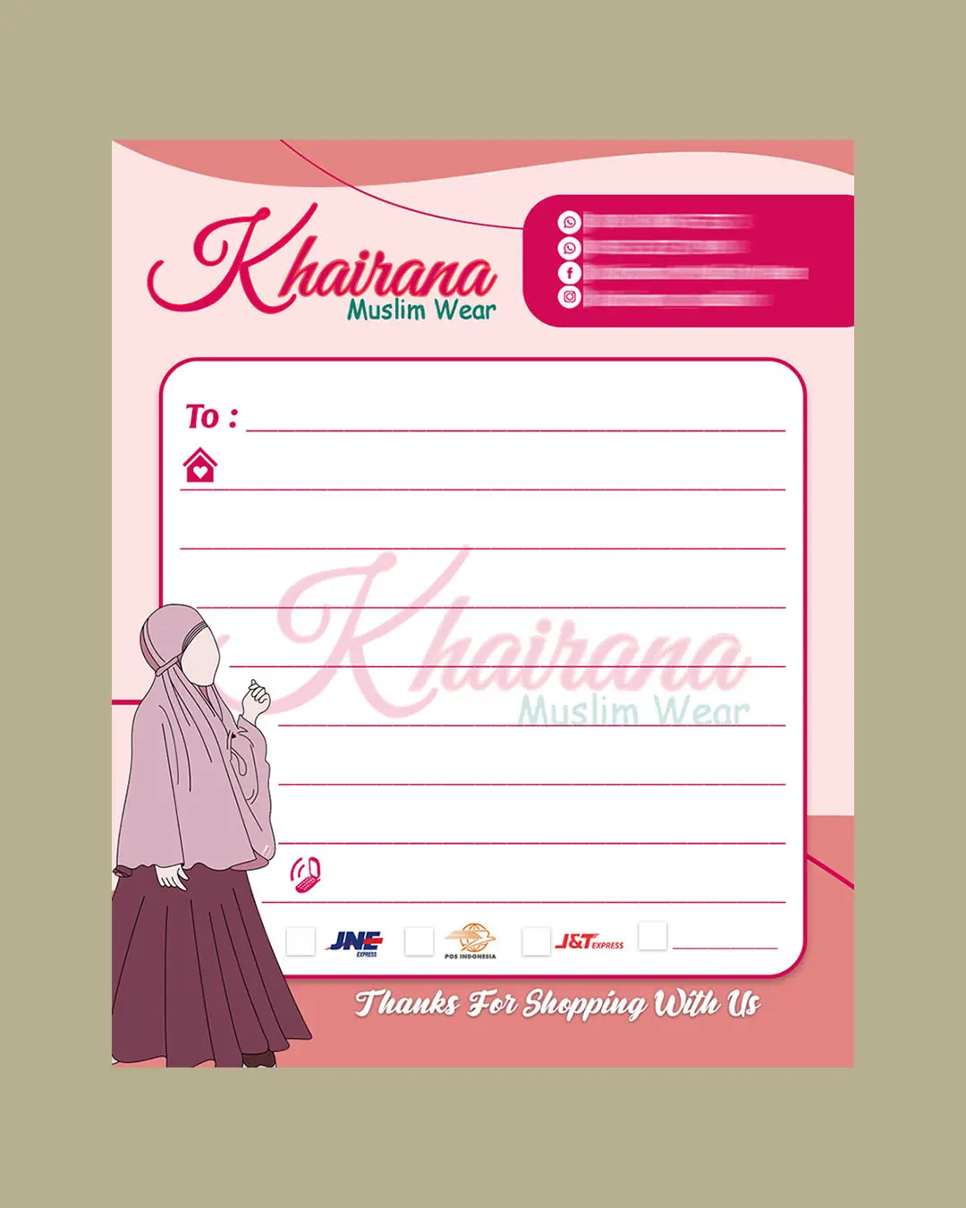 Portofolio Desain Label Pengiriman 05