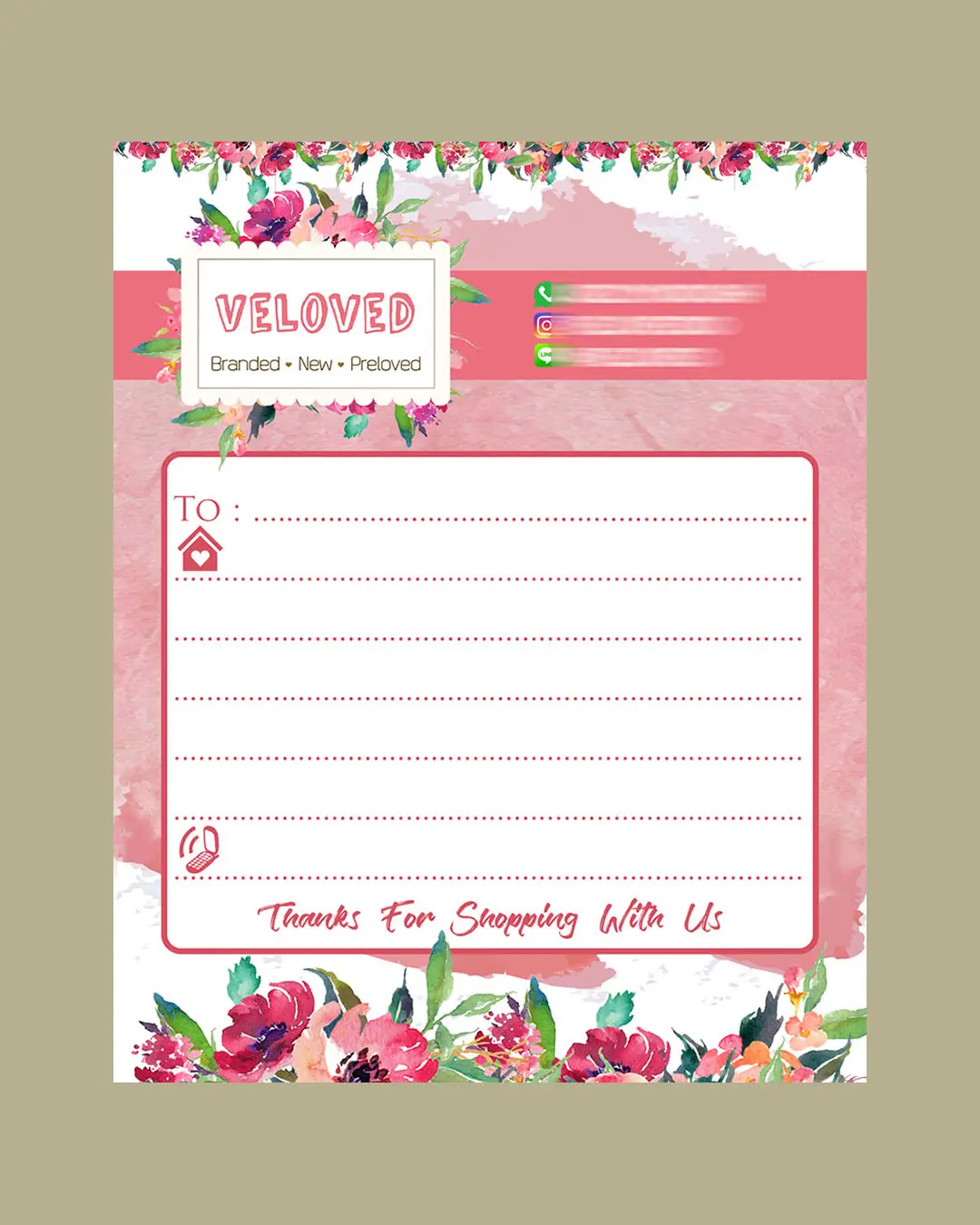 Portofolio Desain Label Pengiriman 07